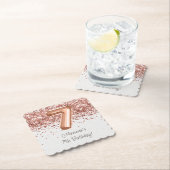 バラ金ゴールド7th誕生日パーティー ペーパーコースター (インサイチュ)