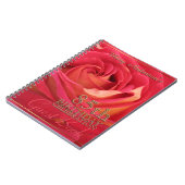 バラ金ゴールド85th誕生祝いゲストブック ノートブック (左側)