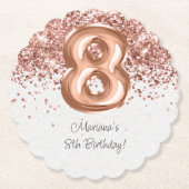 バラ金ゴールド8thバースデーパーティー ペーパーコースター (正面)
