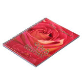 バラ金ゴールド90th誕生祝いゲストブック ノートブック (左側)