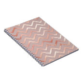 バラ金ゴールド:エレガントヴィンテージパターン。 ノートブック (右側)