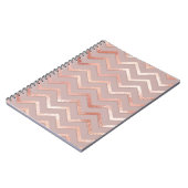 バラ金ゴールド:エレガントヴィンテージパターン。 ノートブック (左側)