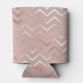 バラ金ゴールド:エレガントヴィンテージパターン。 缶クーラー (裏面)