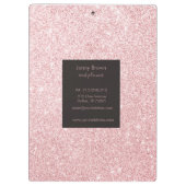 バラ金ゴールド エレガント | クリップボパーソナライズされたード クリップボード (裏面)