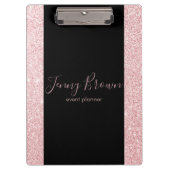 バラ金ゴールド エレガント | クリップボパーソナライズされたード クリップボード (正面)