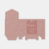 バラ金ゴールド&スタイリッシュグリッター結婚ズ フェイバーボックス (折り畳みなし)