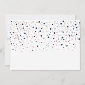 バラ金ゴールド&ネイビーバルーン30モダンバースデーパーティー 招待状 (裏面)