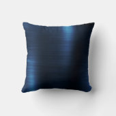 バラ金ゴールド&ネイビーブルーメタリックフォイルモノグラムの クッション (裏面)