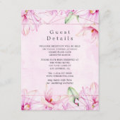 バラ金ゴールド&ピンクマグノリアジオメトリックゲスト詳細 エンクロージャーカード (正面)