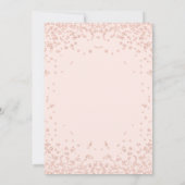 バラ金ゴールド&ピンク50th誕生日パーティーへの招待 招待状 (裏面)