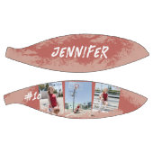 バラ金ゴールド&ピーチ写真パーソナライズされた バスケットボール (パネル)