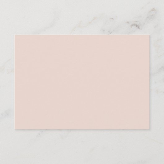 バラ金ゴールド/フィグピンクウェディングレセプションカード エンクロージャーカード (裏面)