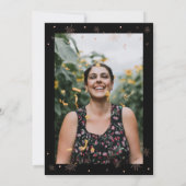 バラ金ゴールド&ブラックシックモダンアダルトバースデーパーティー 招待状 (裏面)