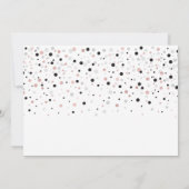 バラ金ゴールド&ブラックバルーン60モダンバースデーパーティー 招待状 (裏面)