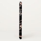 バラ金ゴールド&ブラックフローラダマスクサンフラワーフォークアート Case-Mate iPhoneケース (裏面/右)