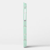 バラ金ゴールド&ミントシック六角ジオメトリグラム Case-Mate iPhoneケース (裏面 / 左)