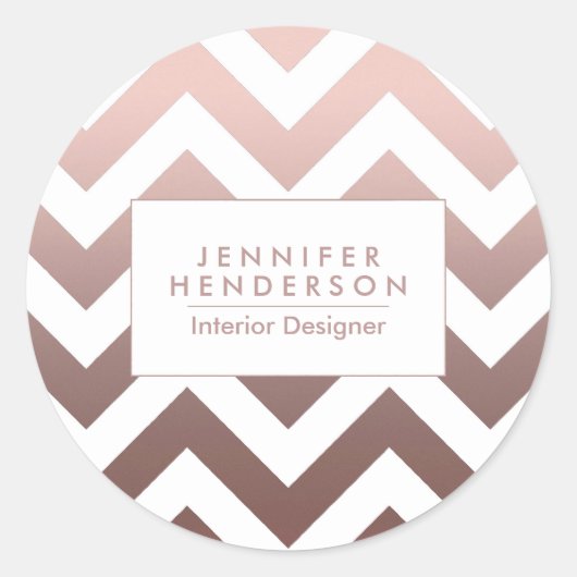 バラ金ゴールド ラウンドシール (正面)