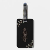 バラ金ゴールド|冒険が始まる引用文 ラゲッジタグ (裏面縦)