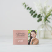 バラ金ゴールド – 卒業写真の学生カー連絡ド コーリングカード (スタンド正面)