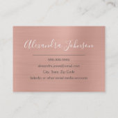 バラ金ゴールド – 卒業写真の学生カー連絡ド コーリングカード (裏面)