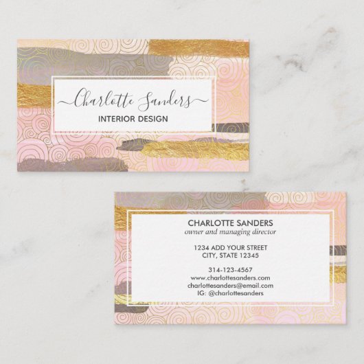 バラ金ゴールド 名刺 (正面/裏面)