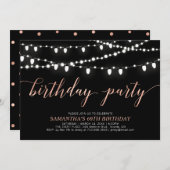 バラ金ゴールド&海軍女子60歳の誕生日パーティー 招待状 (正面/裏面)