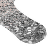 バラ金ゴールド-赤面ピンクシルバーグリッターモノグラム カッティングボード (角)