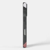 バラ金ゴールド、黒板、大理石 – モノグラムを追加 Case-Mate iPhoneケース (裏面 / 右)