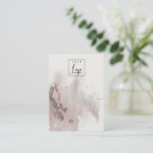 バラ金ゴールドAgateネックレスイヤリングロゴディスプレイ 名刺 (スタンド正面)