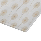 バラ金ゴールドdandelion wish白い背景 カッティングボード (角)