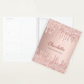 バラ金ゴールドdripsモノグラム名2025 プランナー手帳 (ディスプレー)