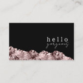 バラ金ゴールドLeopardこんにちはゴージャスあなたのロゴを追加 名刺 (正面)