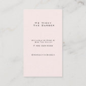 バラ金ゴールドMsニッキーザ理容師 名刺 (裏面)