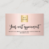 バラ金ゴールドQRコード事業ロゴアポイントメントカード 割引カード (正面)