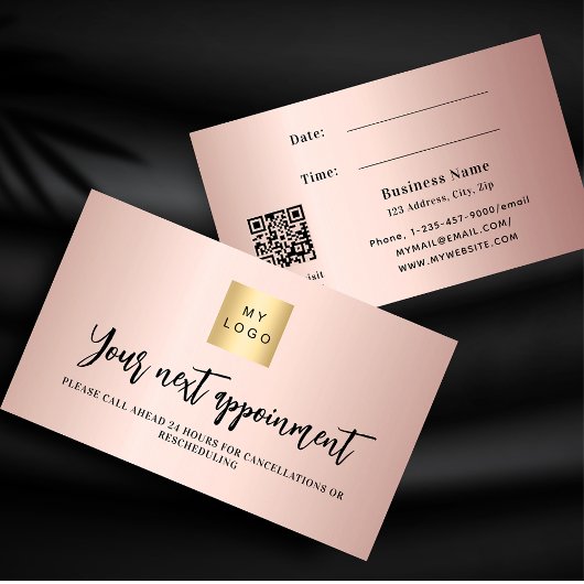 バラ金ゴールドQRコード事業ロゴアポイントメントカード 割引カード