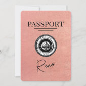 バラ金ゴールドReno Passport日付の保存 セーブザデート (正面)