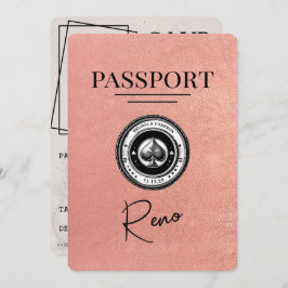 バラ金ゴールドReno Passport日付の保存 セーブザデート