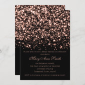 バラ金ゴールドSweet sixteenパーティーミッドナイトグラム 招待状 (正面/裏面)