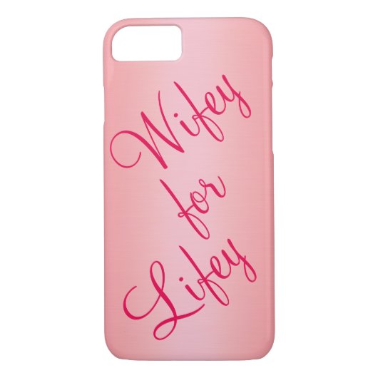 バラ金ゴールドWifey iPhone 7ケース Case-Mate iPhoneケース (裏面)