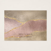 バラ金モダン箔金ゴールドグリッターイヤリングディスプレイ (正面)