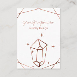 バラ金箔イヤリングホルダー 名刺