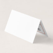 バラ金箔カレンダー日付カードの変更 名刺 (裏面)