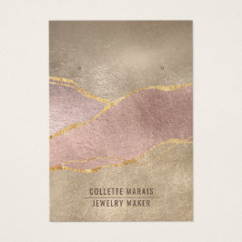 バラ金箔グリッターイヤリングジュエリー表示