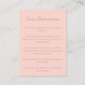 バラ金箔ジュエリー気に名刺 名刺 (裏面)