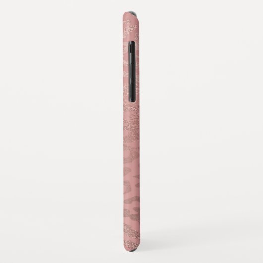 バラ金箔チーズ動物パターン Case-Mate iPhoneケース (裏面/左)