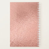 バラ金箔爪、 ネイルアポイントメント帳 プランナー手帳 (裏面)