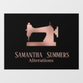 バラ金箔裁縫機変更テーラー ウィンドウサイン (シート)