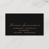 バラ金箔裁縫機械の変更 名刺 (裏面)