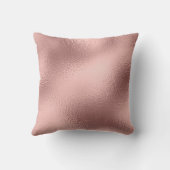 バラ金箔金属モノグラムの名前とイニシャル クッション (裏面)