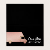 バラ金箔除去バン、アドレスカードの変更 名刺 (外部フラット)